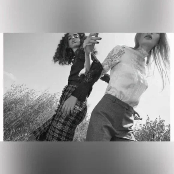 ERDEM x H&M collab Ivory Lace Long Sleeve Blouse - Picture 10 of 10